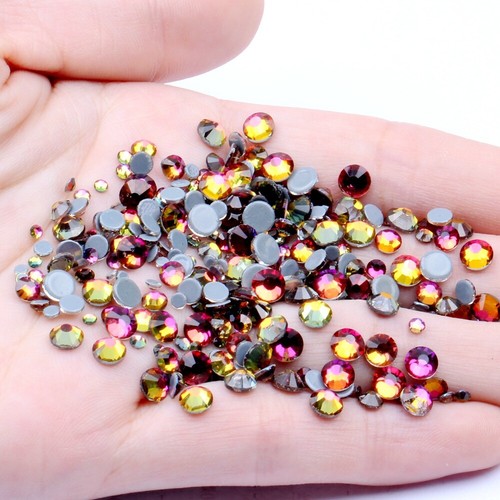 40 Colour 1440pcs Hot Fix Rhinestones FlatBack GLASS Crystals Clothes Decoretion - Picture 41 of 49
