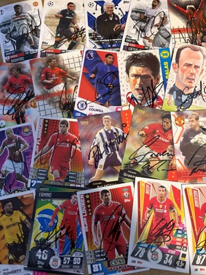 match attax, Shoot Out und andere alle signierten Karten 2