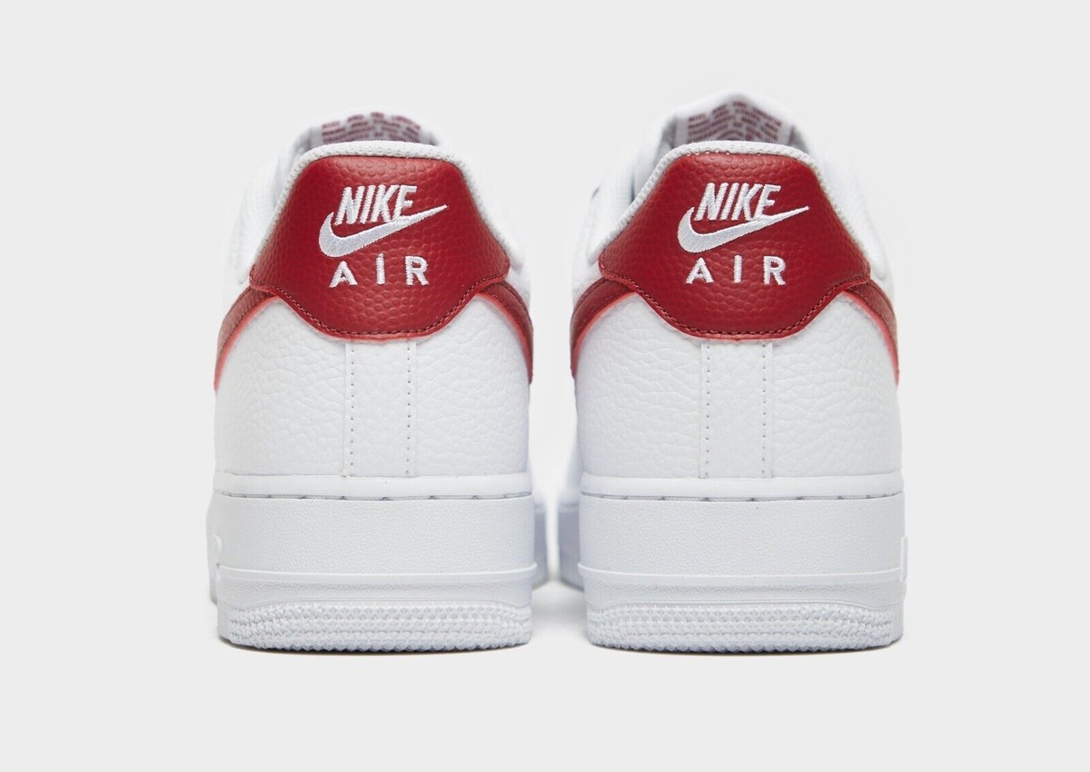 CZ0326-100 Schuhe Nike Air Force 1 '07 weiß/rot Leder Herren