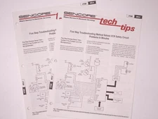 Sencore Tech Tips #159 Five Step Solves VCR Transport Safety Problems SC61 Guide