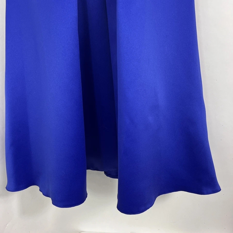 Vestido para mujer B2 talla 10 sin tirantes calce y acampanado hasta la rodilla formal fiesta azul Foto 4 de 4