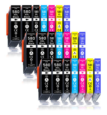 21er Druckerpatronen Multipack PGI580 CLI581 XXL für Canon Pixma TS8352a