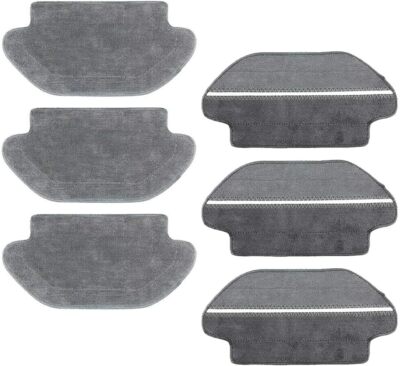 6pcs Mop Cloth Pads for Xiaomi Mijia Mi Robot Mop Pro, for Viomi V2 P V-RVCLM21B