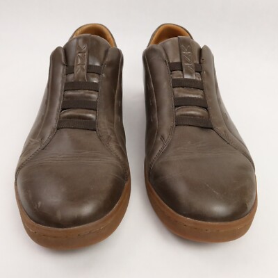 Kizik Fast Shoes Mens 13M Brown New York Hands Free Leather Slip On Kizik Fast Shoes Mens Sz 11 Brown New York Hands Free  main image 3