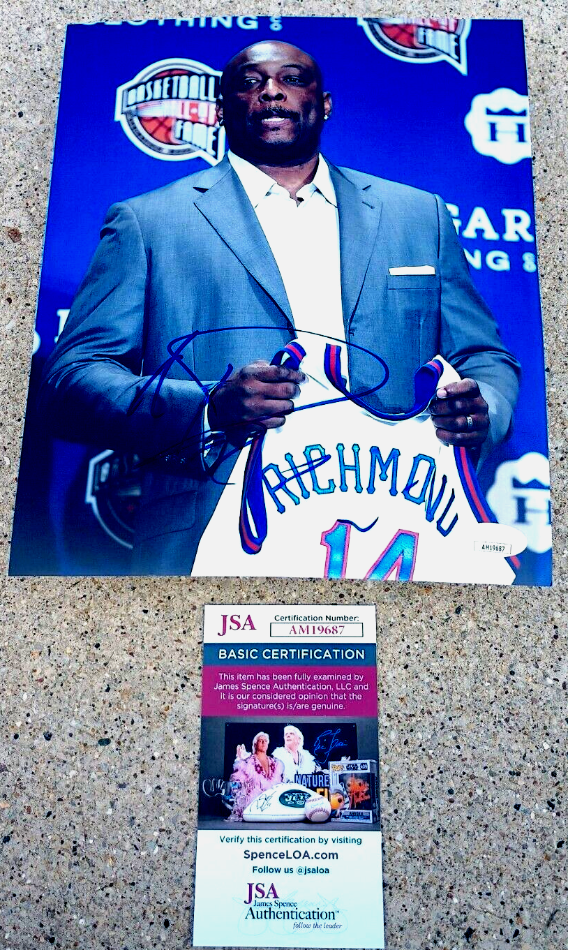 MITCH RICHMOND Sacramento Kings SIGNED 8x10 Photo JSA COA 