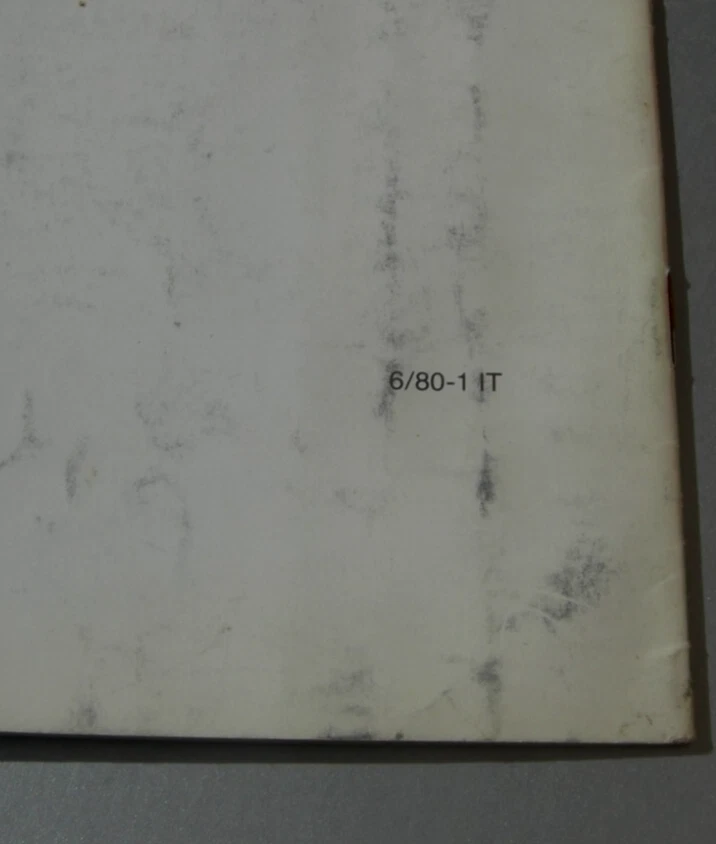 FORD ESCORT- Manuale uso e manut. -1980 - Immagine 4 di 4