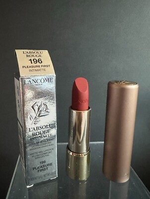 Lancome L'absolu Rouge Lipstick #196 PLEASURE FIRST Intimatte Bare