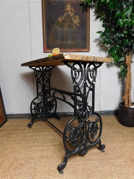 Wood and 2024 iron entry table