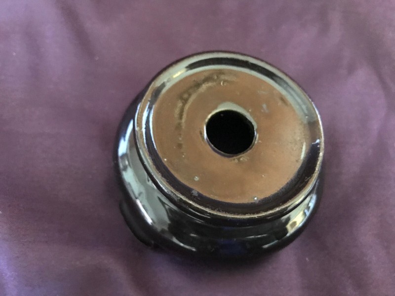 BLACK ROUND DISPLAY EASEL / Candle Holder ~ 2 INCH