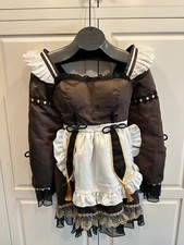 Game Genshin Impact Hu Tao Cosplay Party Costume Maid Dress Women Uniform Set- M