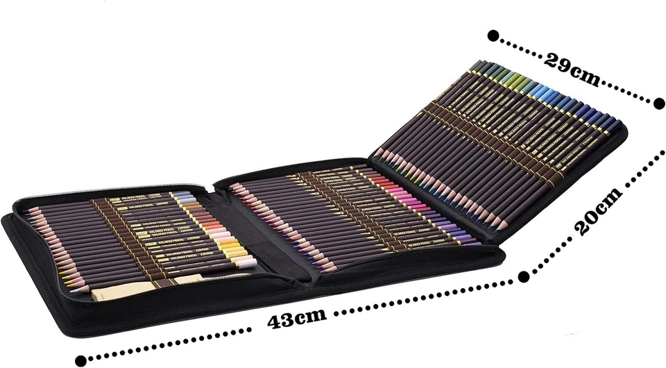 96pcs Buntstifte Set,Bleistift Zeichnen Set für Skizzieren,Profi Malset Art Set - Bild 2 von 4