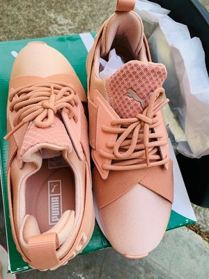 puma muse satin peach beige