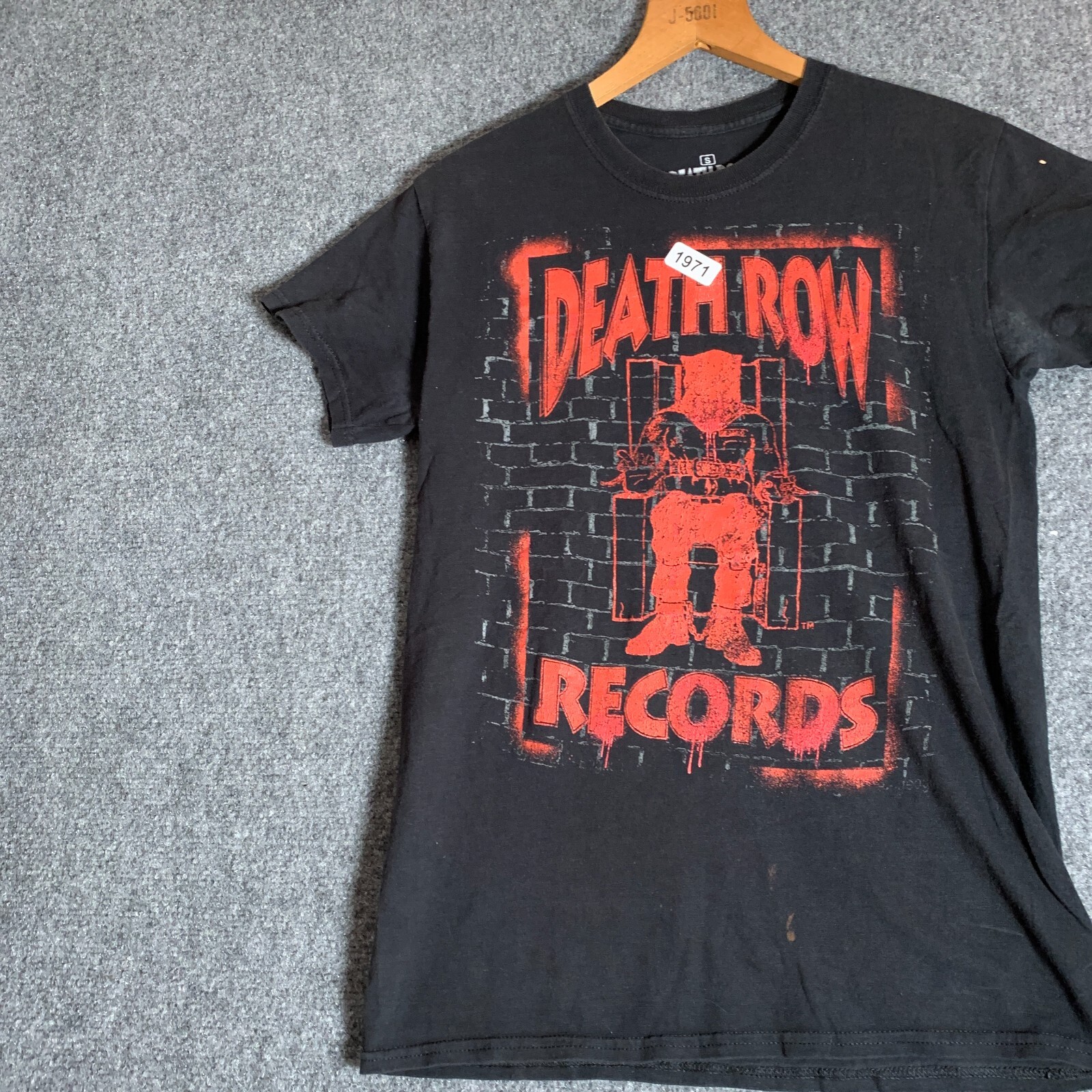 FILA Camicia moderna braccio della morte adulto taglia small nera manica corta uomo stampa grafica