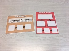 Set of 2 - Laminated Math Work Mats 12 - Dry Erase