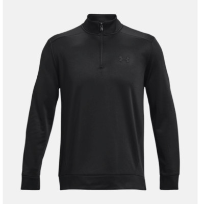 Herren Under Armour Fleece Quarter Zip Top, schwarz, S, M oder XL, NEU