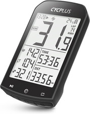 GPS Bike Computer with Bluetooth, Waterproof Speedometer 2.9" LCD Screen