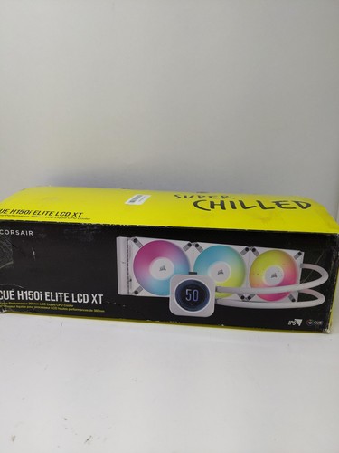 Corsair iCUE H150i Elite LCD XT Liquid CPU Cooler, 360mm, RGB Fans, White - Afbeelding 6 van 8
