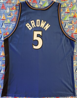 Rare Vintage Champion NBA Washington Wizards Kwame Brown