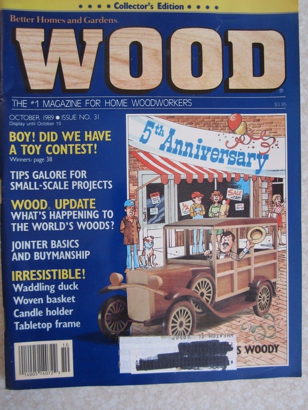 WOOD Better Homes & Gardens OCTOBER 1989 Issue 31 Woodworker COLLECTOR'S EDITION