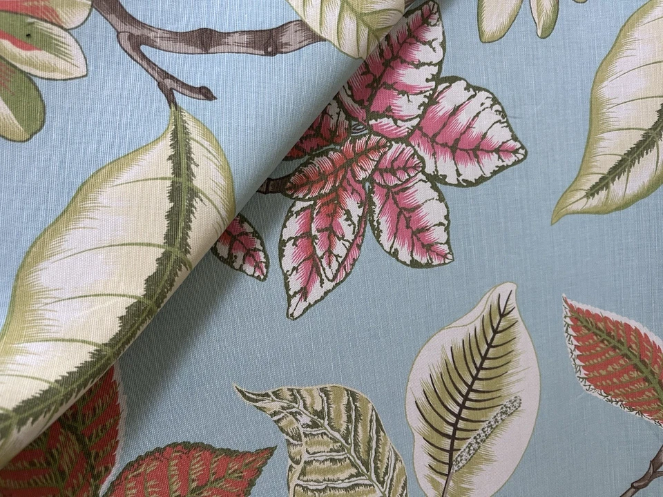 "Ткань Thibaut ""LUCALA"" 4 ярда льняная смесь AQUA - BISCAYNE" - Изображение 4 из 4