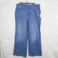 NYDJ Not Your Daughters Jeans Size 14 Teresa Wide Leg High Rise Denim New