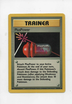 PlusPower 084/102 Base Set Regular HP DMG