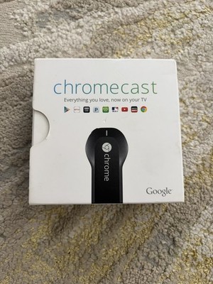 Google Chromecast (1st Generation) Streaming Media Player -H2G2-42 (Black) w/box