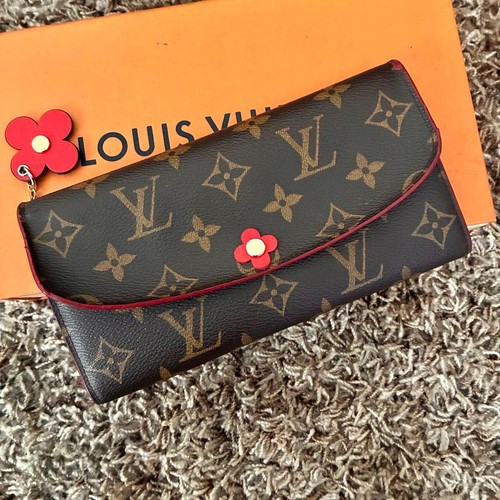Louis Vuitton Emily Monogram Flower Charm Long Wallet