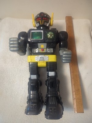 HAP-P-KID TOY 1996 ROBOT 15'' TALL  LIGHTS SOUND & TALKS TURBO FIGHTER Pre-owned 