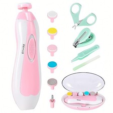 Baby Nail Trimmer Electric-12 in 1 Baby Nail Clippers Safe Baby Nail File Kit...