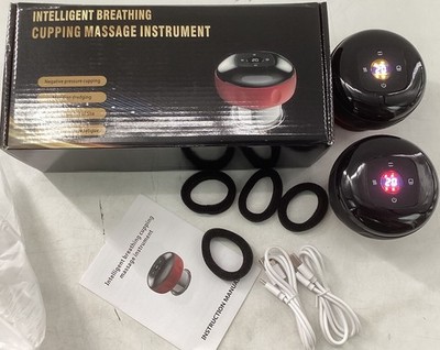 Intelligent Breathing Cupping Massage Instrument, Black Design, USB, EUC