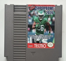TECMO SUPER BOWL 2026 , For NINTENDO ENTERTAINMENT SYSTEM 8 BIT CONSOLE