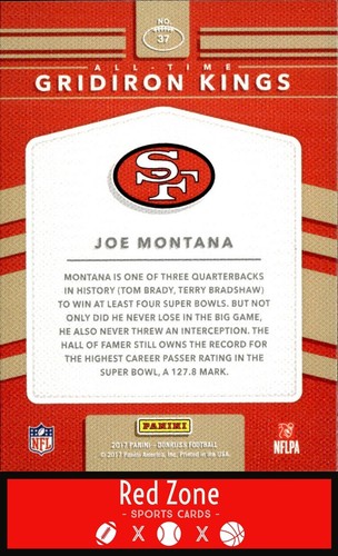 2017 Donruss - #37 Joe Montana quasi nuovo. - Foto 2 di 2