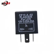 1x CF13 JL-02 3 Pin Electronic LED Flasher Relay Fix for Turn Signal Lights