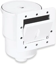 Swimline HYDROTOOLS Standard ABS Thru-Wall Skimmer Kit, White - Includes Return