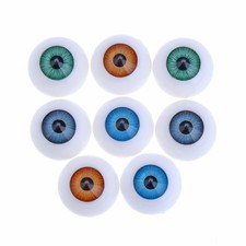 20mm Half Round Acrylic Doll Bear Craft Plastic Eyes Eyeball Halloween Props