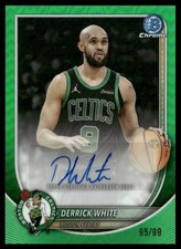 2025-26 Topps Bowman Basketball- Derrick White Green Refractor Auto 95/99
