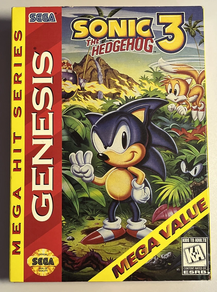 Sonic the Hedgehog 3 Boxing Sega Genesis Video Games for sale - eBay