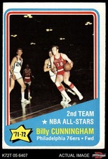 1972 Topps #167 Billy Cunningham NBA All-Star - 2nd Team 76ers North C 4 - VG/EX
