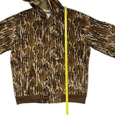 90s USA製 カーハート Mossy Oak ベロア パーカー XL 美品 RARE VTG 90s CARHARTT MOSSY OAK CAMO VELOUR FULL ZIP HOODED JACKET