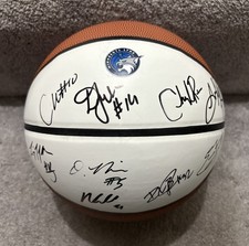 2026 MINNESOTA LYNX TEAM SIGNED LOGO WHITE PANEL BASKETBALL COA COLLIER MILES
