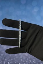 7CT Round Cut Lab Created Diamond Tennis Bracelet 14k White Gold Plated