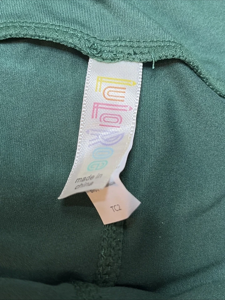 Nuevas Leggings LuLaRoe Verde Cazador Sólido Talla TC2 (20-26) NUEVAS SIN ETIQUETAS Foto 3 de 4