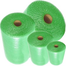 Green Bubble Wrap Rolls Small Air Protective Eco Bubble wrap 2 x 500mm / 100m