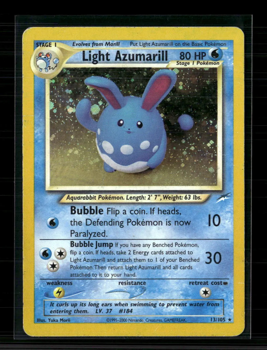 Pokemon 2002 Neo Destiny Light Azumarill #13/105