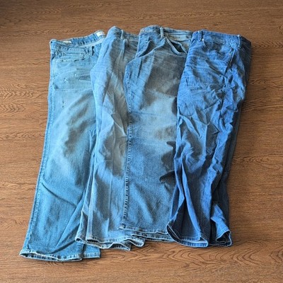 Lot of 4 JACK & JONES Men's Jeans, 32x38 Blue