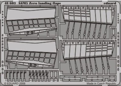 A6M5 Zero landing flaps Tamiya - Eduard 48603 skala 1/48