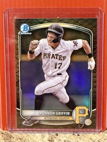 2025 Bowman - Chrome Prospects Konnor Griffin #BCP-86 Reptilian Refractor (RC)