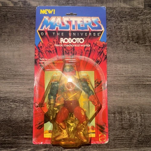Vintage Mattel 1984 Roboto Masters of the Universe Sealed Figure He-Man