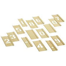 C.H. Hanson 10008 Stencil Set, Numbers, Brass,  10008